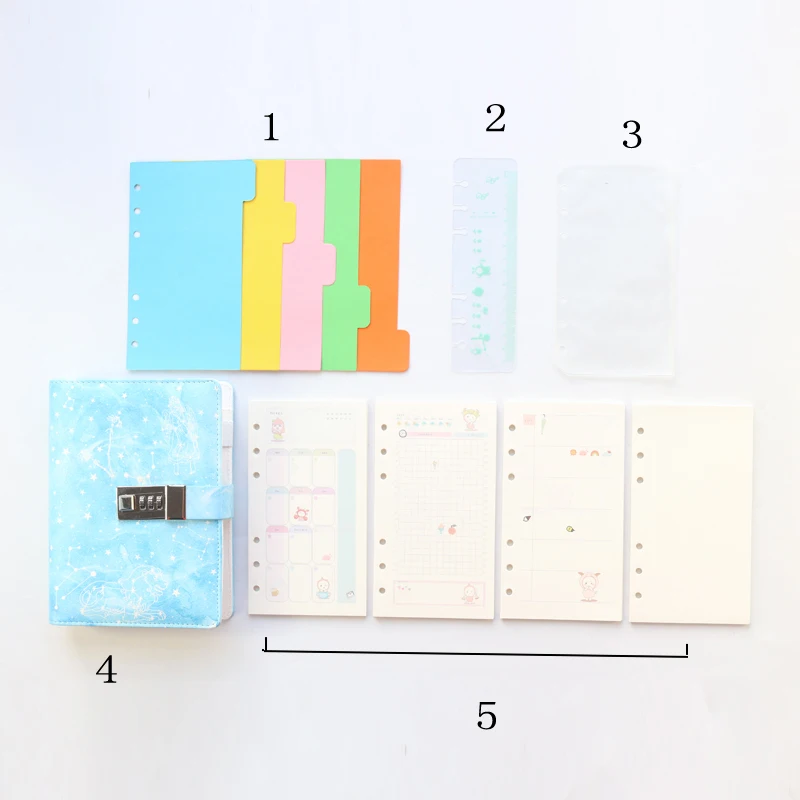 Милый кожаный ежедневник Domikee с созвездиями органайзер планировщик школьный