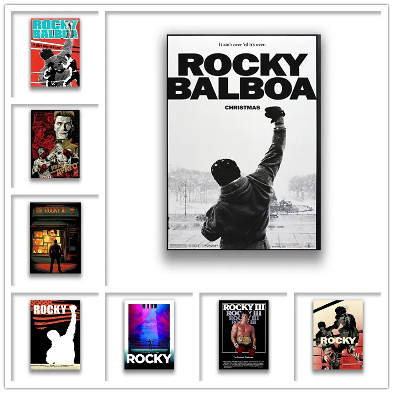 Рокки белая бумага с покрытием принты живопись украшение для дома гостиная