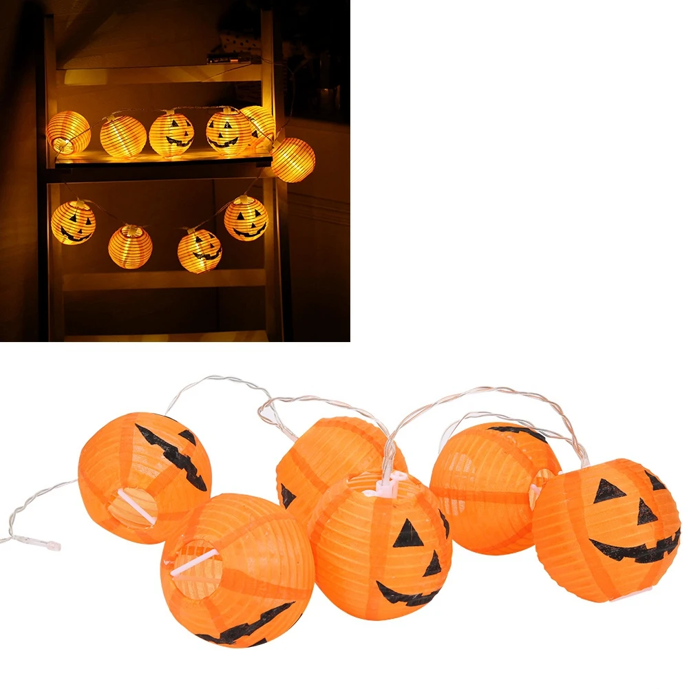 

Новинка 3,1 м 20 светодиодов гирлянда в виде тыквы Сделай Сам Хэллоуин Тыква фонарь каркас для Хэллоуина украшение Прямая поставка