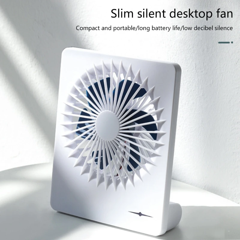 

160Â° Foldable Portable Personal Fan Mini USB Fan 2600mAh Rechargeable Battery Fan Stepless Speed Regulation Personal Fan