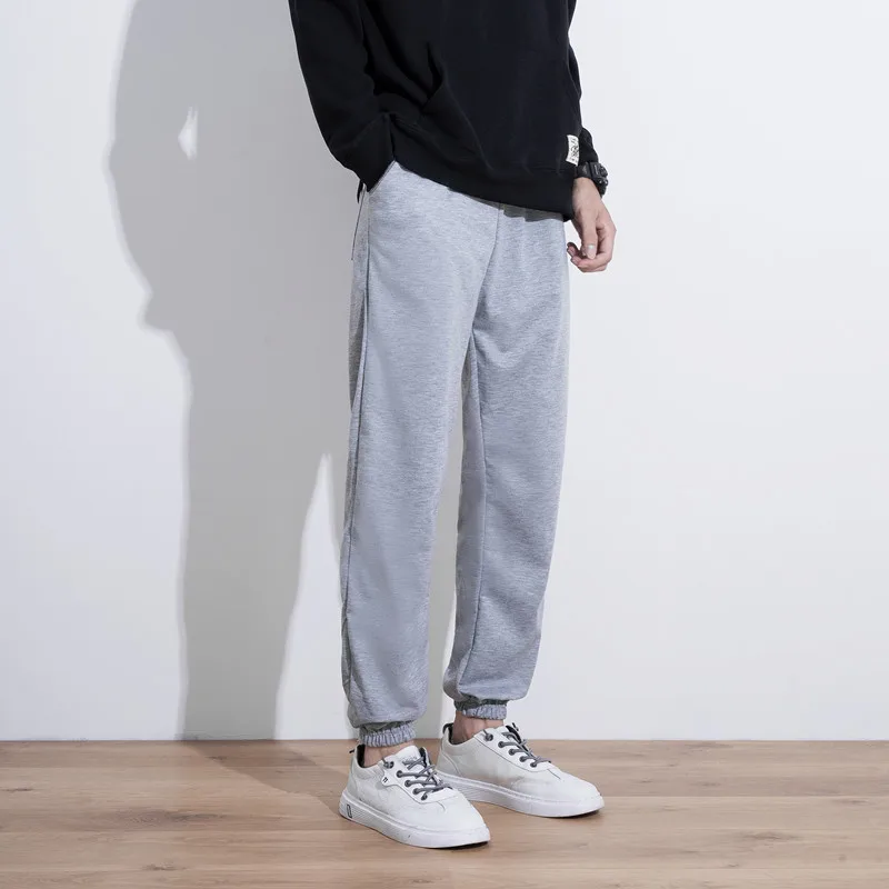 

Брюки мужские спортивные однотонные, брендовые дышащие штаны для бега, повседневные спортивные, 2021, на лето