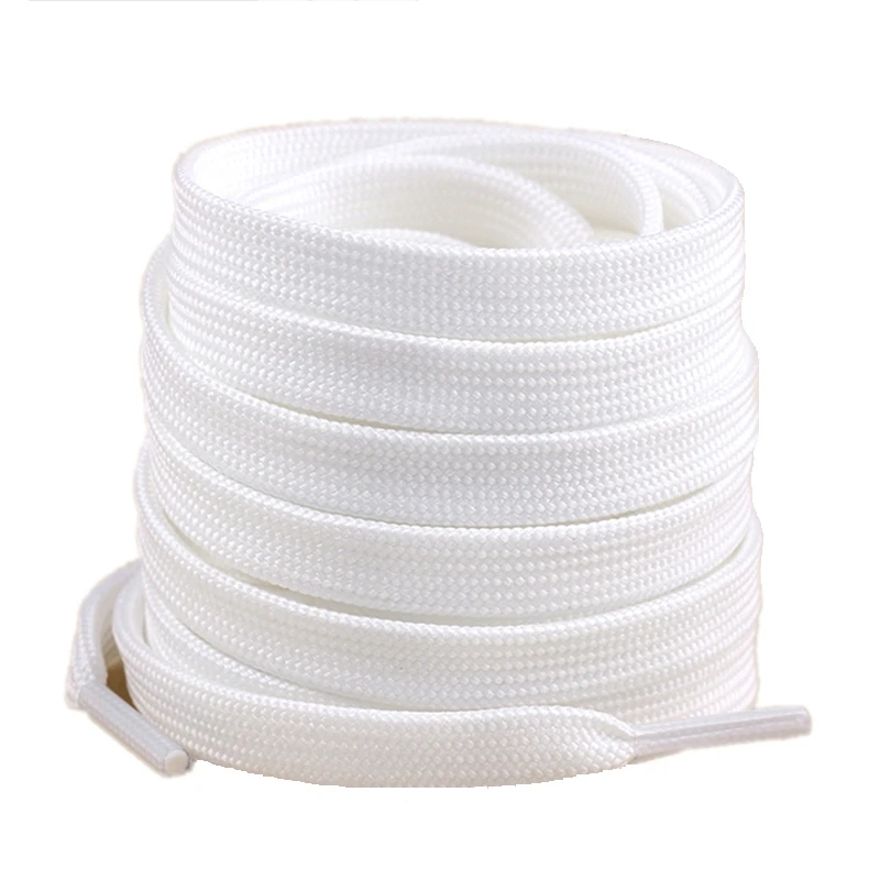 

1 Pair Flat Shoelaces Black White AF1 Shoe Laces Sports Casual Shoes Accessories Unisex Polyester Shoelace