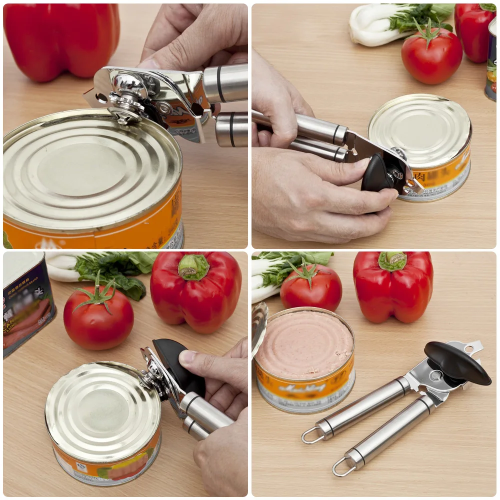

New Stainless Steel Professional Tin Manual Can Opener Craft beer Grip Opener Cans Bottle Opener Kitchen Gadgets Tools