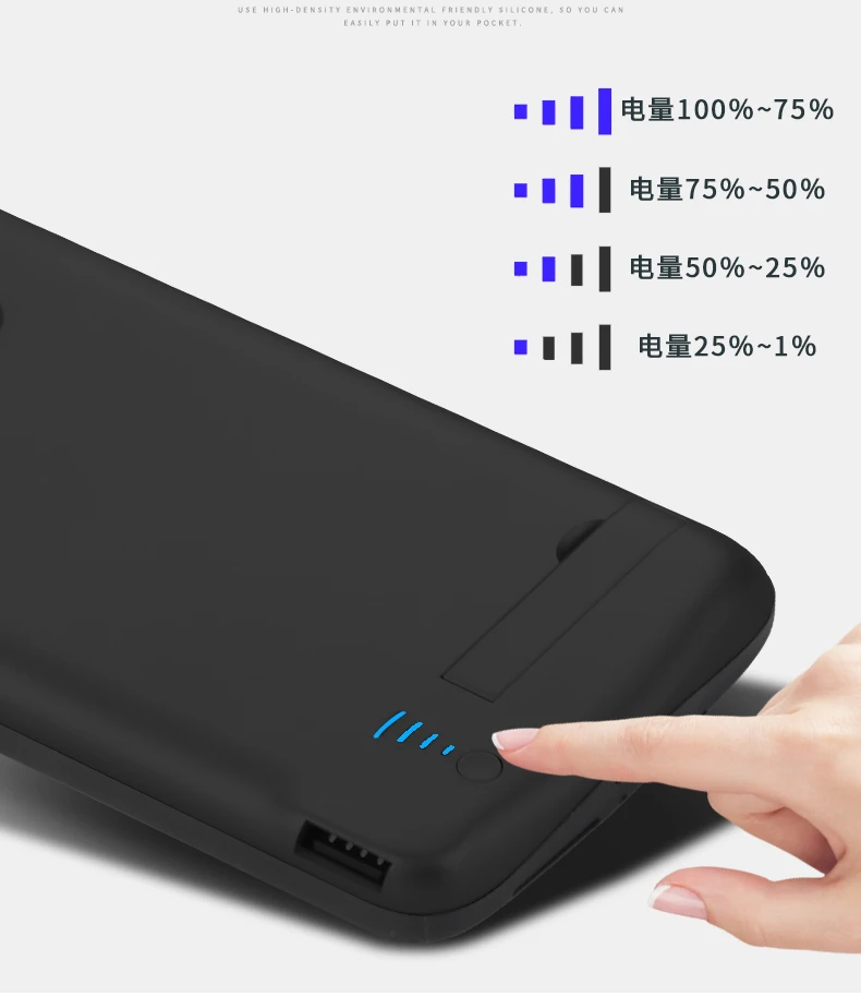 6000 мАч Внешний аккумулятор чехол для OPPO Reno Z ударопрочный аккумулятор зарядное устройство чехол Внешняя резервная зарядка подставка задняя крышка с USB
