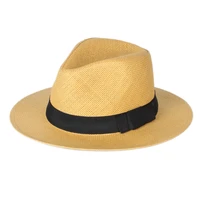 summer sunshade lady outdoor wide brimmed panama beach resort paper hat straw hats for women