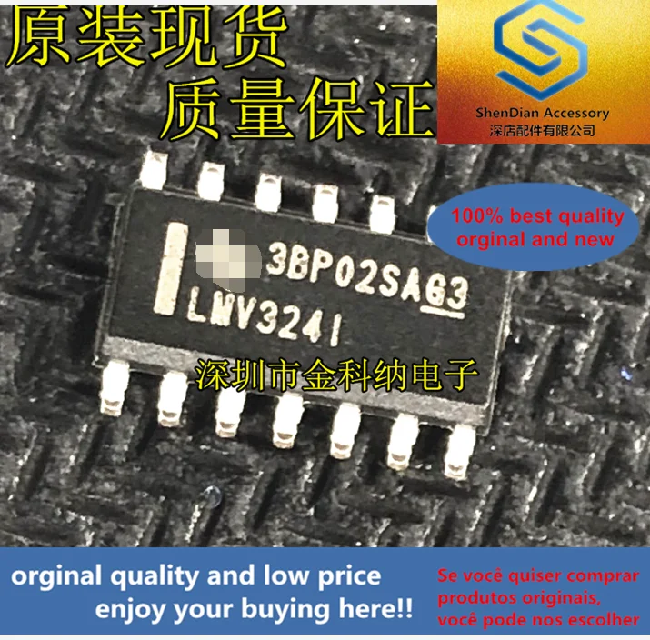 

10pcs only orginal new LMV324I LMV324IDR Quad operational amplifier SMD SOP14 chip best item