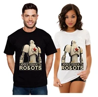 retro propaganda robot cccp soviet ussr russian red star mens t shirt and ladies t shirt