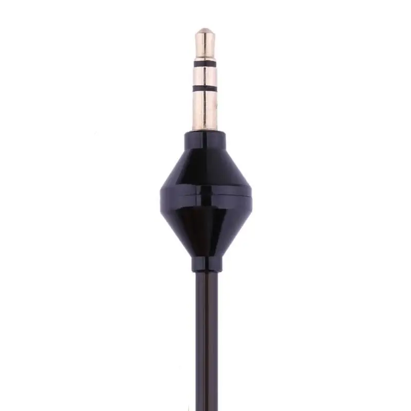 Single Listening 3.5mm Earphone Coiled Cables Mono Function Earpiece In Ear Stereo Headset Only For Listening