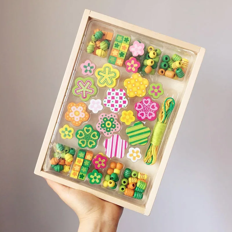 Новинка 2020 деревянная игрушка Монтессори сделай сам обучение мозгу бусинам игра