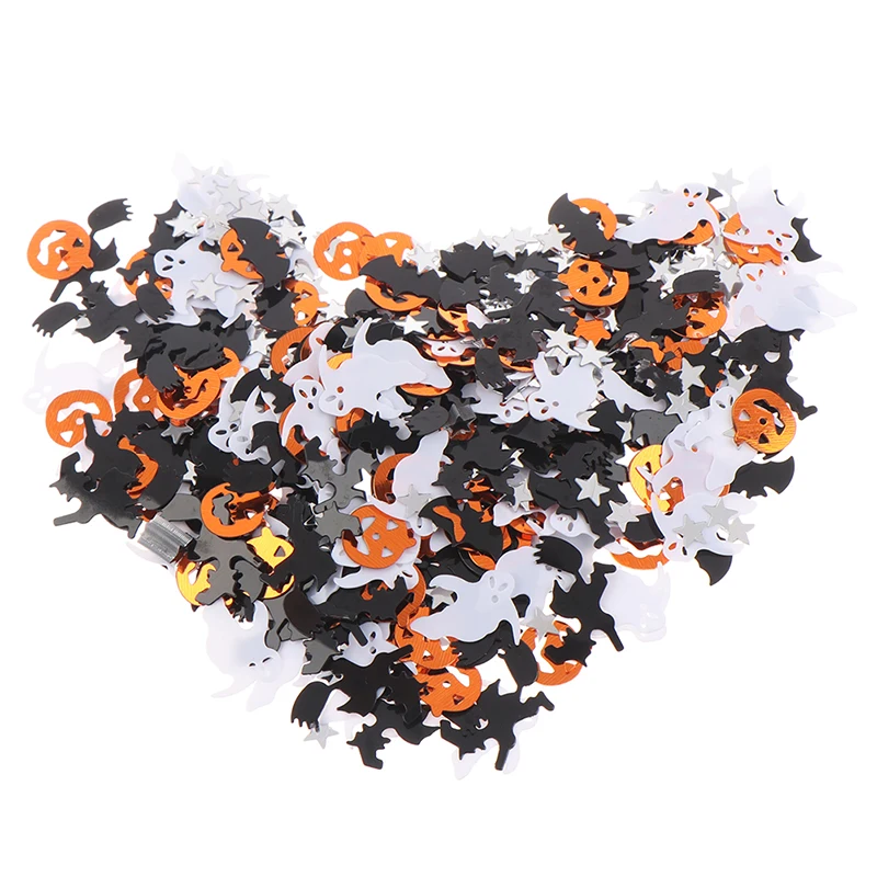 15 г Конфетти Для Хэллоуина Тыква паук летучая мышь ведьма паутина разбрызгивает
