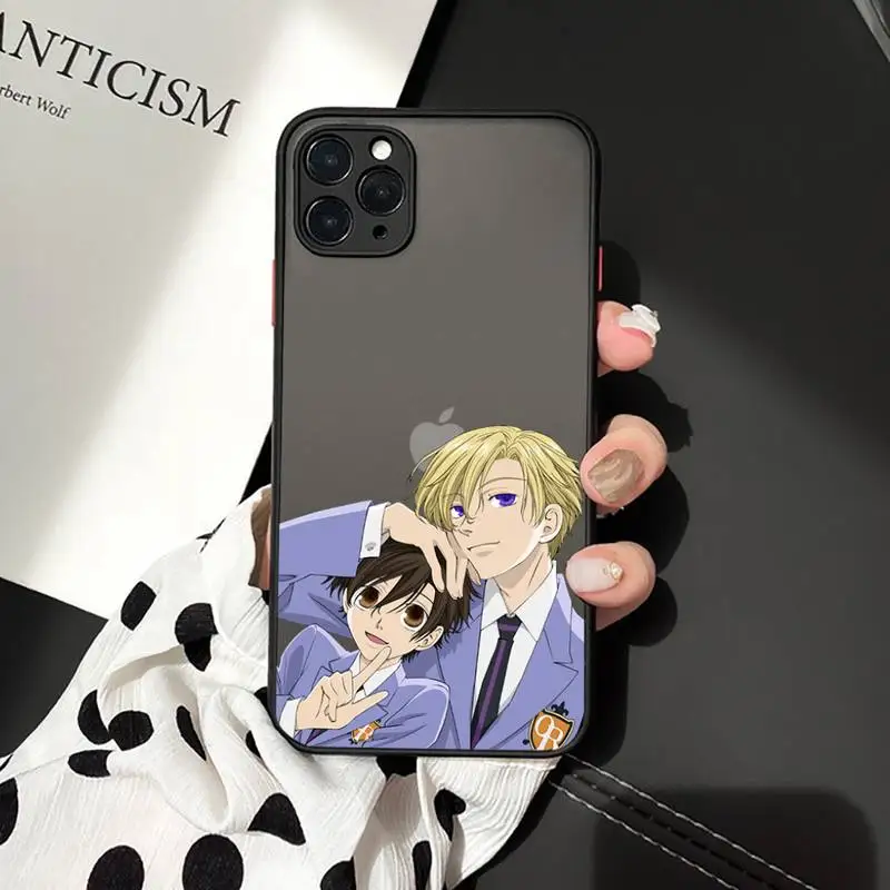 

Oran High School Host Club anime Phone Cases matte transparent For iphone 7 8 11 12 plus mini x xs xr pro max cover