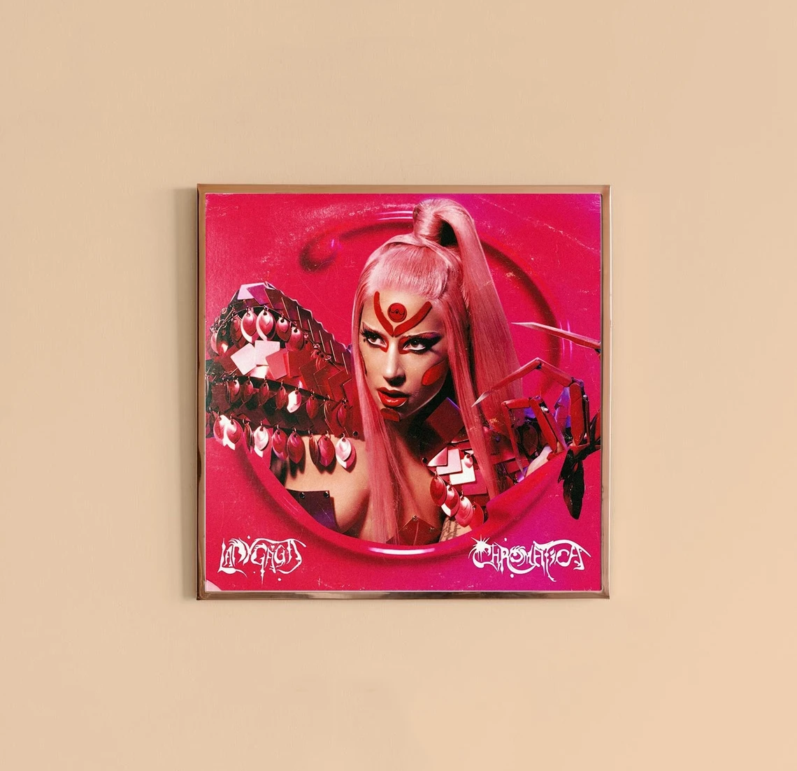 Леди Гага хроматический музыкальный альбом Обложка холст постер домашняя