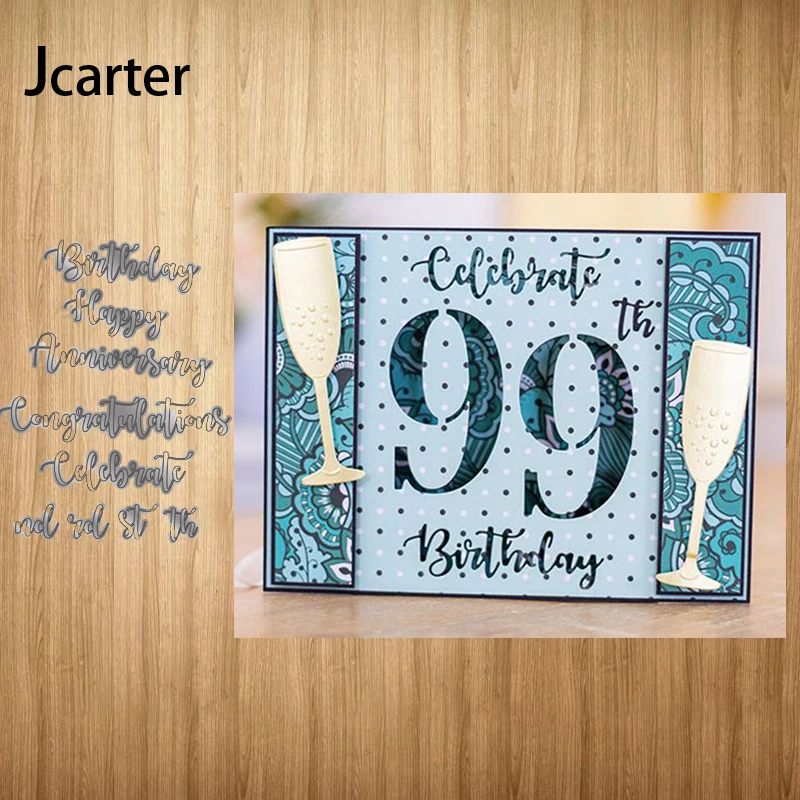 

2021 New Arrival Happy Birthday Letters Metal Cutting Dies Craft Scrapbook Handmade Diy Knife Mould Blade Punch Stencils Model