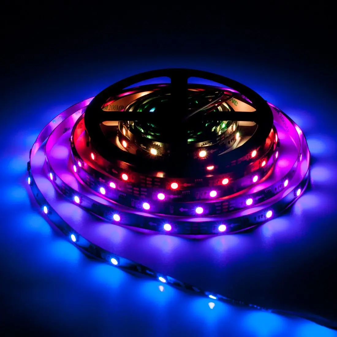 5 м 12 В Magic Home WS2811 IC 5050 RGB Светодиодная лента wi-fiпрограммируемый адресуемый светодиодная точечная лампа IOS Android Alexa Google полоса набор