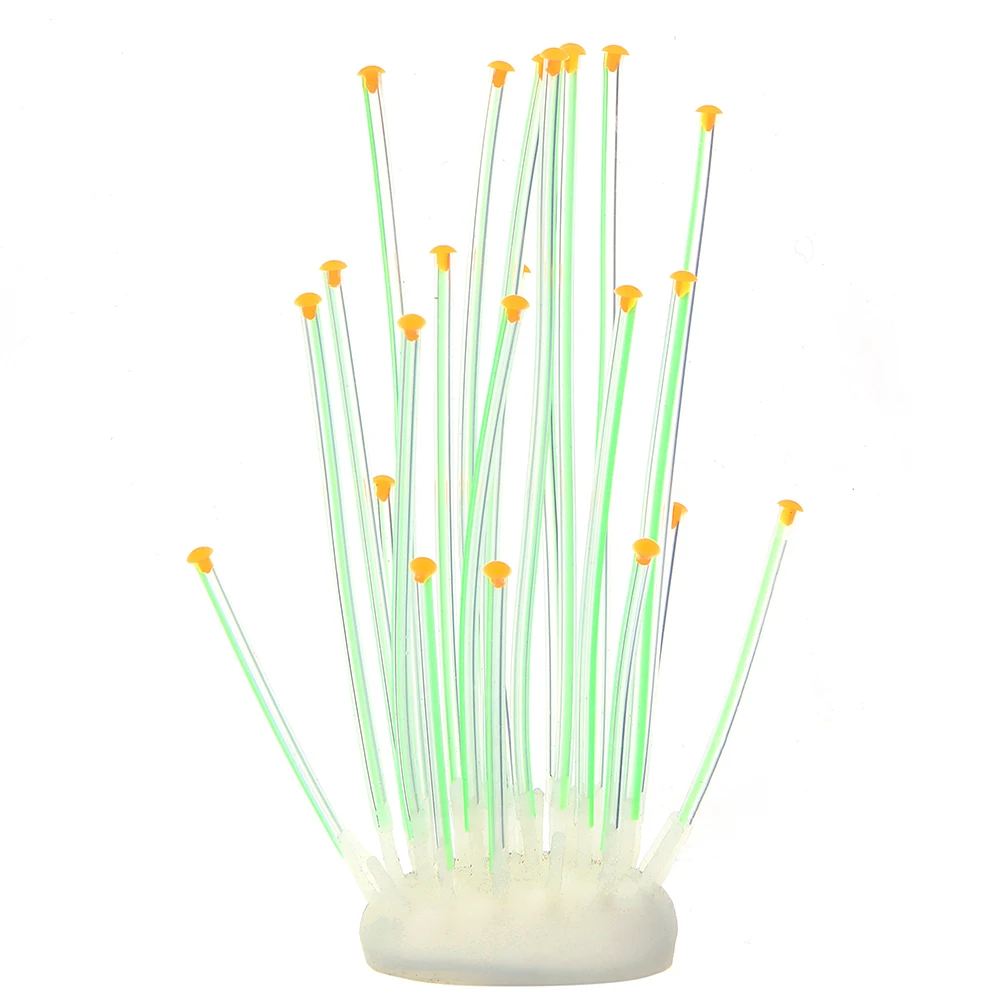 Аквариумное Силиконовое искусственное Коралловое украшение растительный декор