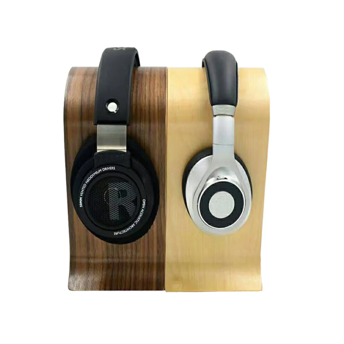 

2 Colors Universal U Shape Wood Headphone Stand Earphone Hanger Display Shelf Rack Bracket Desk Portable Earphone Accessories