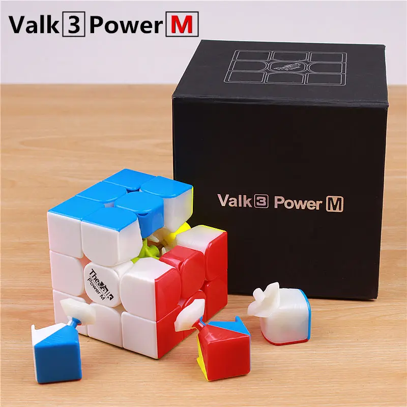 

Qiyi mofangge valk3 power M magnet 3x3 magic speed valk3 cube stickerless puzzle valk 3 magnetic professional cube toys for kids