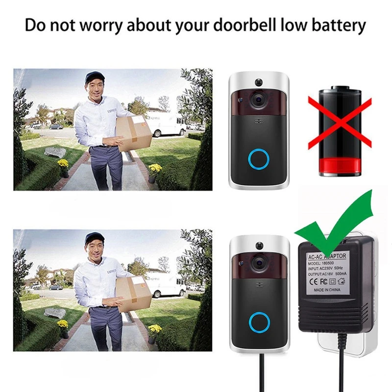 Power Adapter Plug 18V AC Charger Suitable For WiFi Wireless Doorbell Camera IP Video Intercom Ring | Безопасность и защита