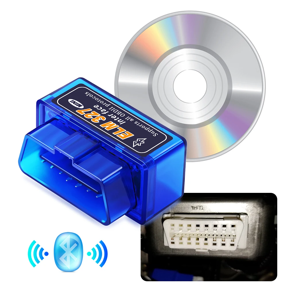 Автомобильный сканер ELM327 V1.5 диагностический прибор с Bluetooth для Ford MK3 MK4 MK5 Fiesta Ecosport