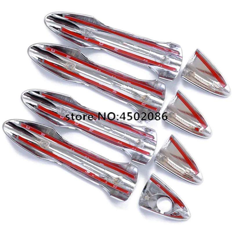 Хромированная накладка на дверную ручку из АБС пластика для Hyundai Solaris Verna Grand Avega 2011