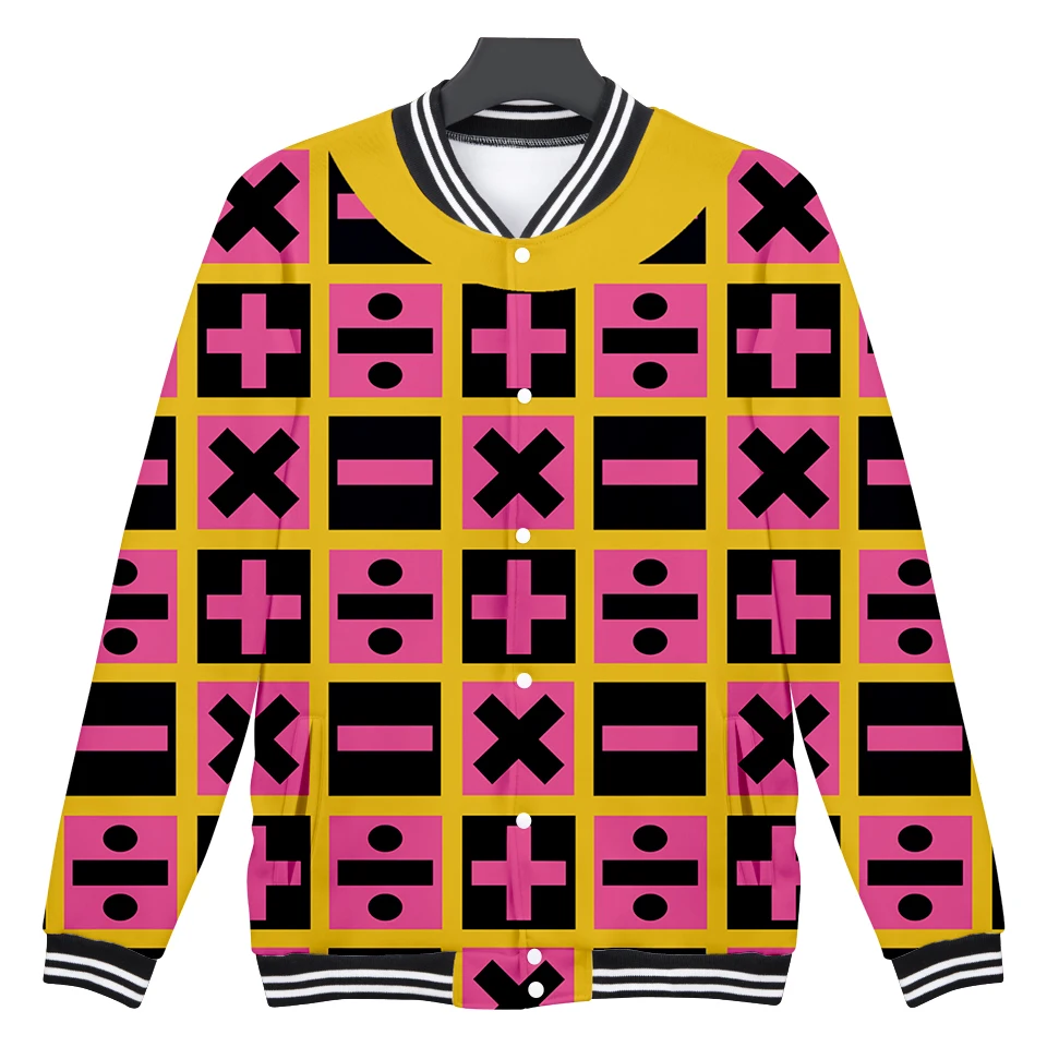 Джоджо Необычные Приключения печати 3D бейсбольные куртки для женщин и мужчин