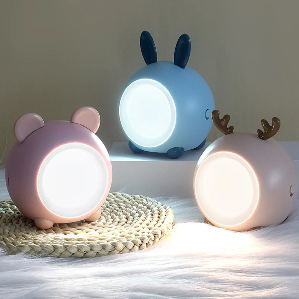 

3D Fawn Night Light Fawn Shaped USB Charging Touching Light Bedside Touch Lamp