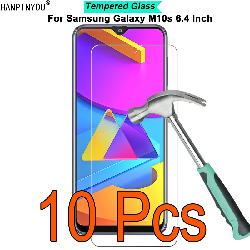 

10 Pcs/Lot For Samsung Galaxy M10s 6.4" 9H Hardness 2.5D Ultra-thin Toughened Tempered Glass Film Screen Protector Guard