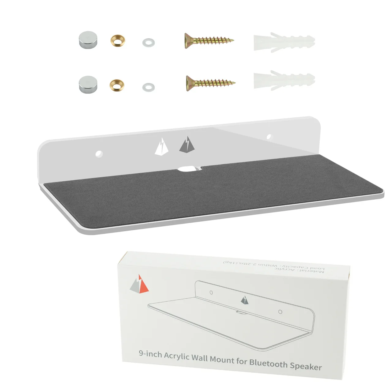 

Universal Sound Bar Brackets Wall Mount Floating Shelf for Samsung, Sony, Polk Audio, Bose,TCL Soundbar L Bracket Wall Mounts