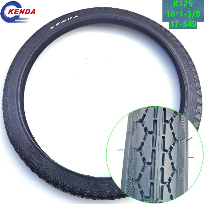 

Kenda-Folding Bike Tire, K125 Outer Tire, Bicycle Tyre, Small Wheel Tires, 16x1-3/8