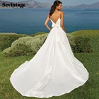 Платье женское атласное ТРАПЕЦИЕВИДНОЕ без рукавов с V-образным вырезом и открытой спиной