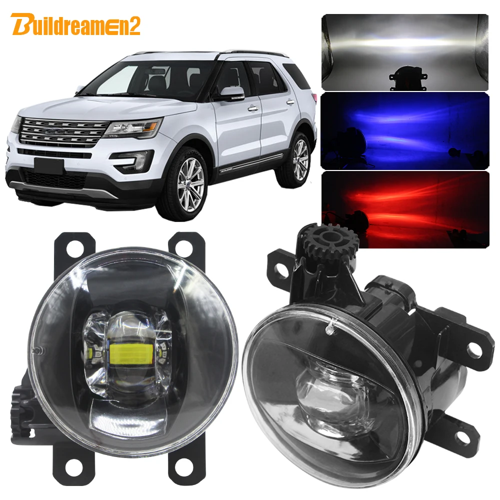 Buildreamen2 для Ford Explorer 2011 2012 2013 2014 Автомобильный H11 Светодиодный противотуманный