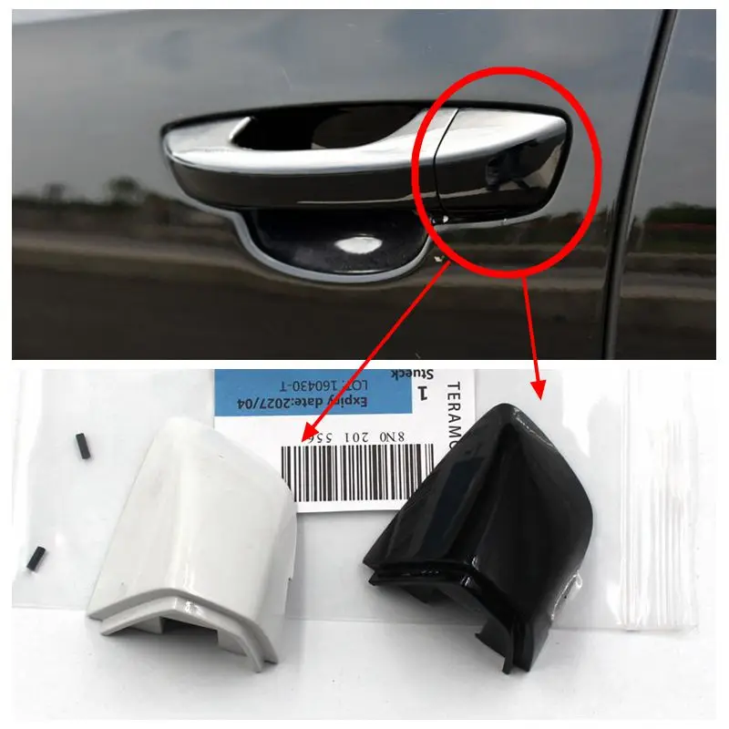 OEM левая передняя дверная ручка Крышка для Volkswagen Golf 7 Mk7 ключа крышка ручки Черный