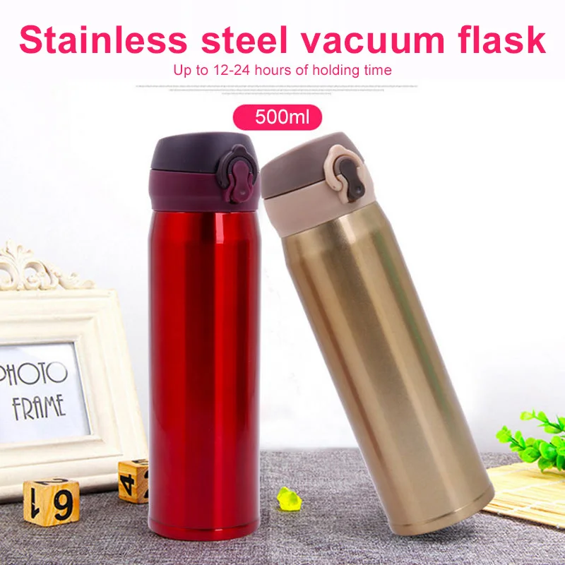 500 мл изоляционная кружка вакуумная термос чашка из нержавеющей стали B5ce крышка