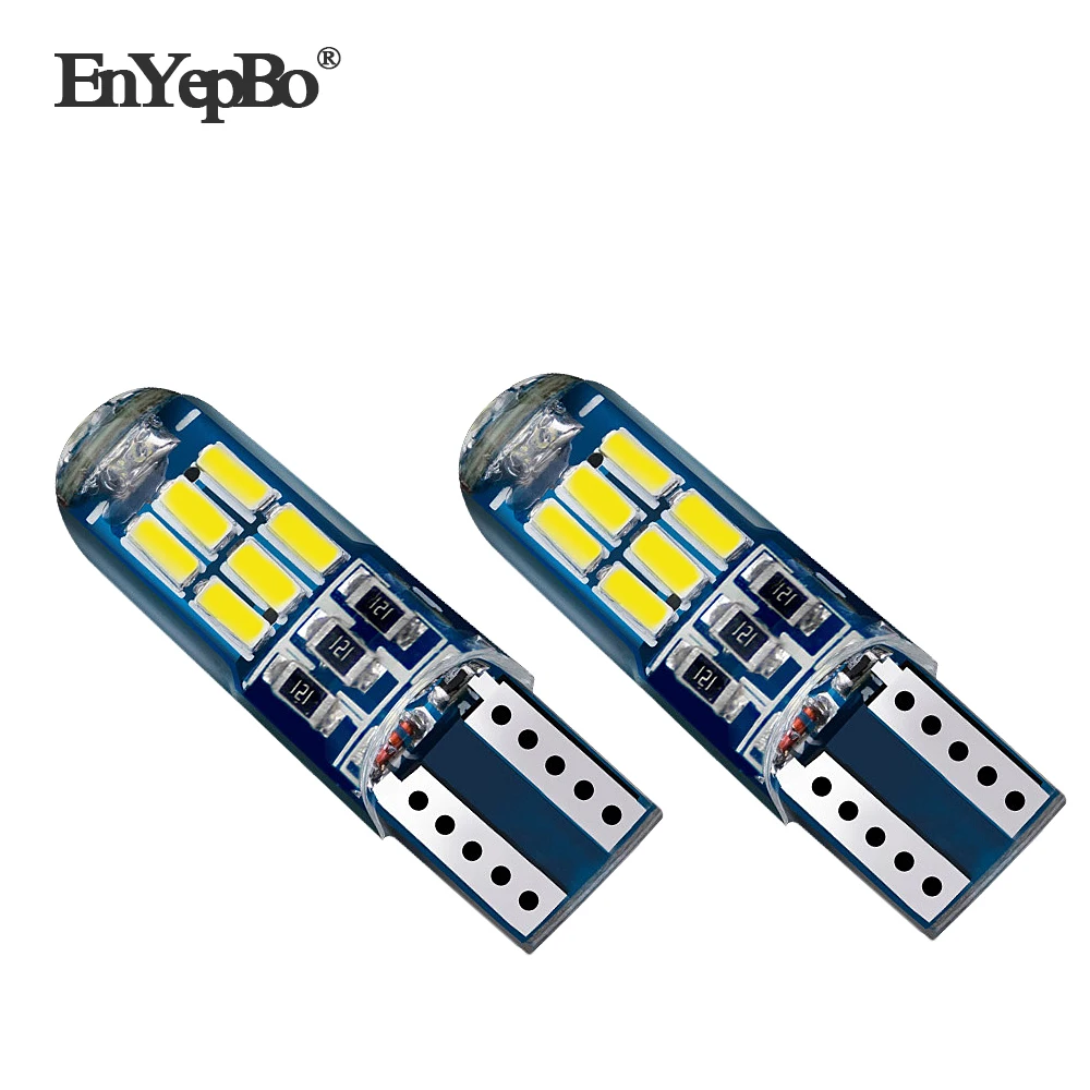 2 шт. T10 светодиодный светильник W5W Canbus парковка для Peugeot 206 207 307 308 407 2008 3008 ширина