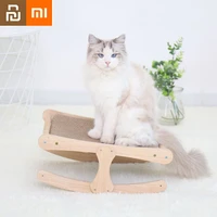 xiaomi pet corrugated cat scratching board lying solid wood cat shaker grinding claw board cat litter cat bed pet toys youpin mi