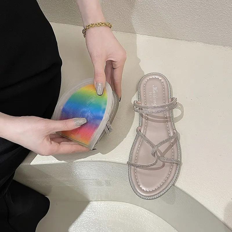 

Shoes Slippers Soft Slipers Women Slides Fashion Shale Female Beach Comfort 2021 Luxury Flat Sabot Rome Basic PU Casual Leisure