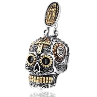unique design mens fashion punk hiphop skull biker pendant necklace jewelry wholesale