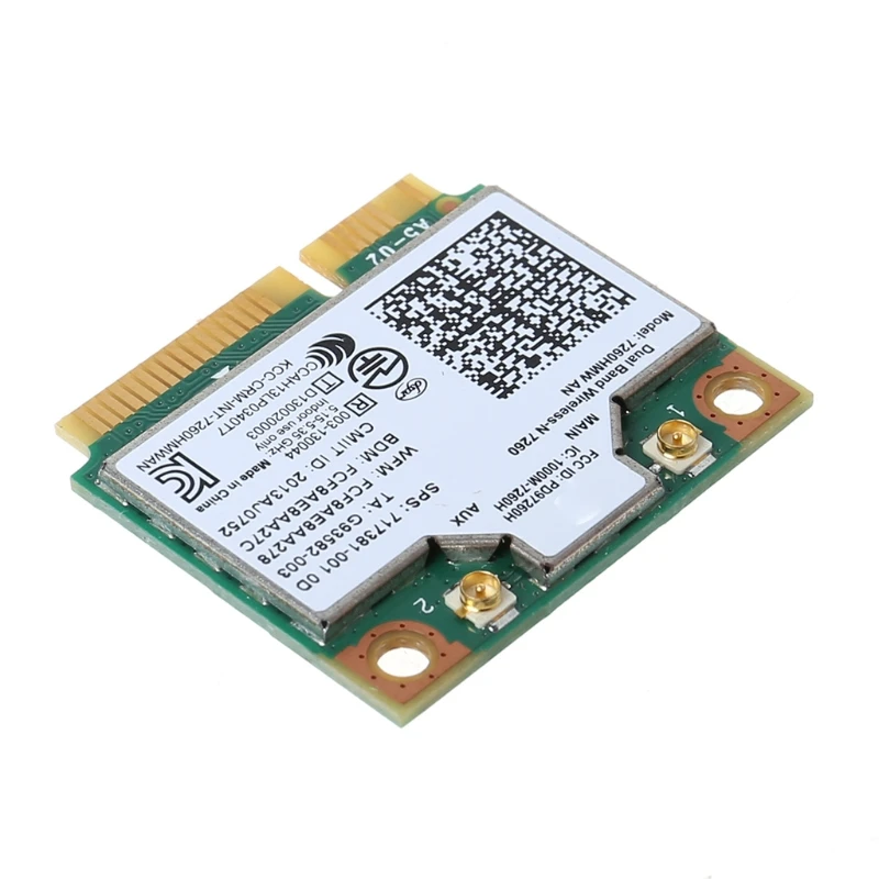 

Двухдиапазонная Беспроводная WLAN-карта N 7260 7260HMW A Half Mini Pci-e Wi-Fi для intel