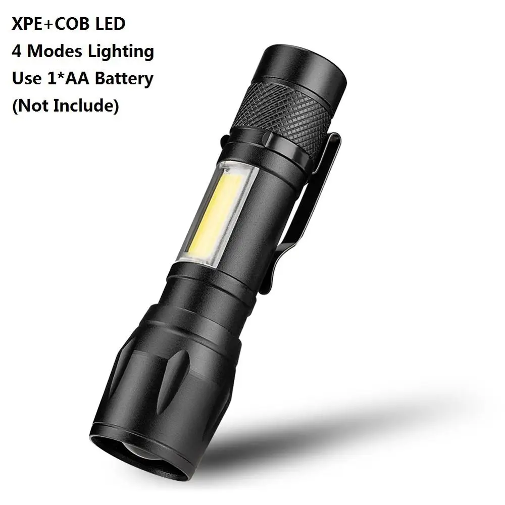 XPE COB COB светодиодный тактический светильник XPE T6, масштабируемый светодиодный светильник s, водонепроницаемый Карманный фонарь, зарядка через usb, рабочий светильник, аварийный светильник ing - Испускаемый цвет: XPE COB