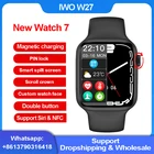 Смарт-часы IWO W27 мужские с Bluetooth, пульсометром и разрезом
