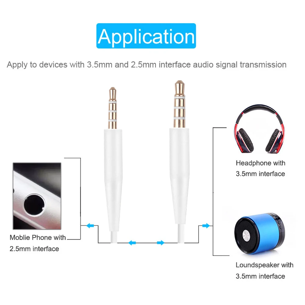KEBIDU 2 цвета микрофонный кабель наушники аудио шнур для Soundtrue On Ear с пшеницей QC35 QC25
