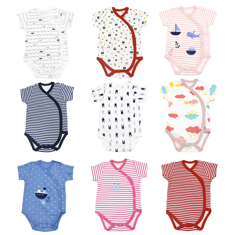 Baby Boys Clothes Cotton Summer Cute Short Sleeve 0-24 Month Unisex Infantil Girls Bodysuits Newborn Clothing New