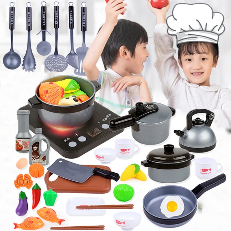 Детские кухонные игрушки для детей притворяйтесь играть в девочек кухонный
