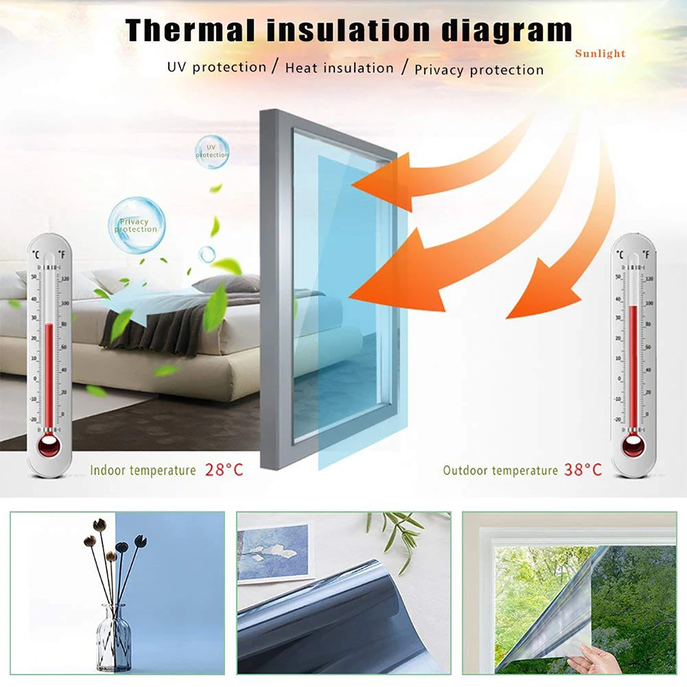

2021One-way Explosion-proof Film Thermal Insulation Film UV Protection Window Glass Sunscreen Waterproof For Homes And Offices