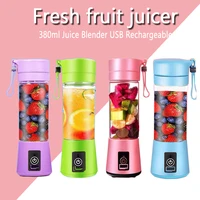 portable 4 blades electric juicer mixer multi function usb rechargeable mini household juice blender fruit cooking machine