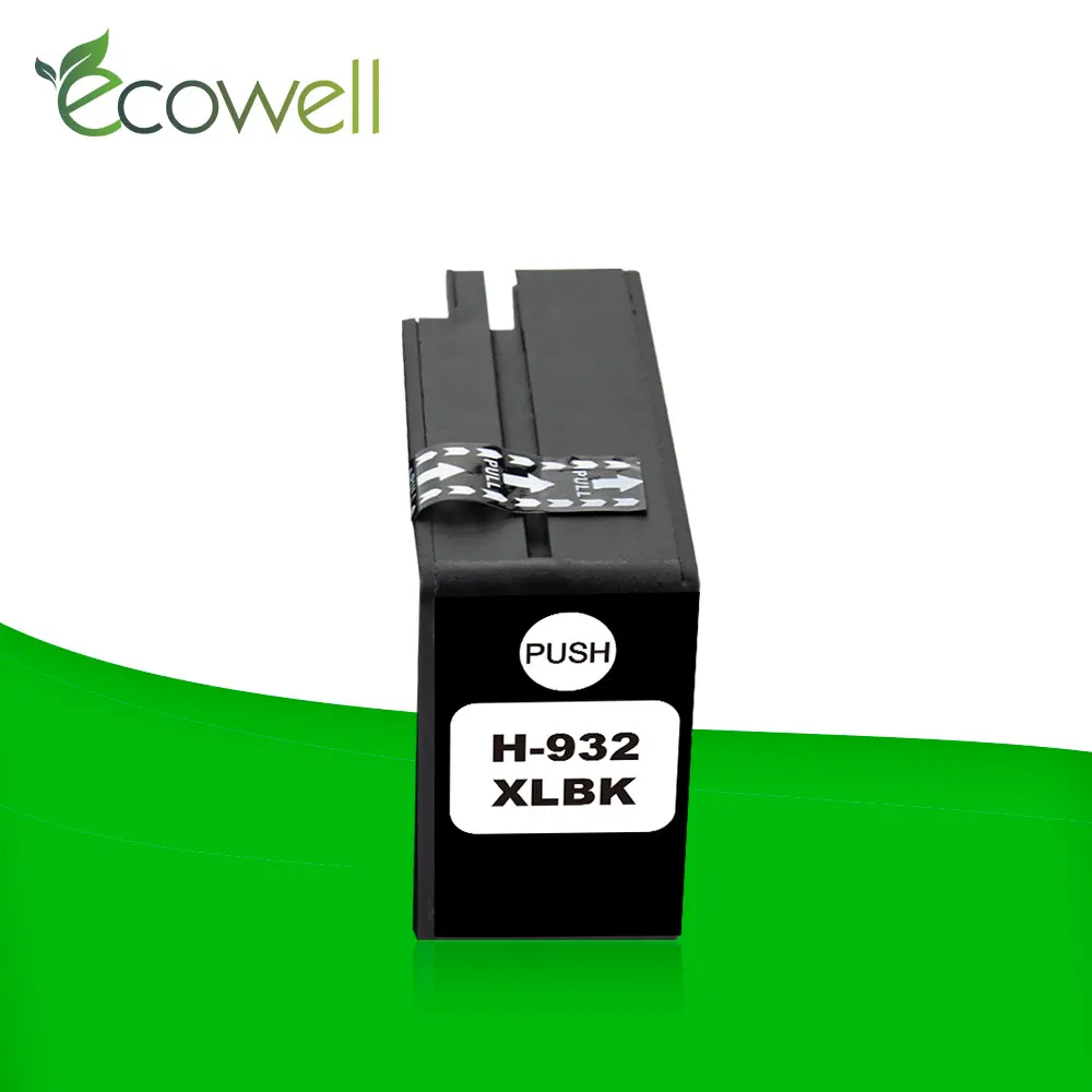 

Ecowell ink cartridge with chip compatible for hp 932 hp 933 XL for Officejet 7110 7610 7612 7510 7512 6100 6600 6700 for hp932