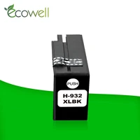 ecowell ink cartridge with chip compatible for hp 932 hp 933 xl for officejet 7110 7610 7612 7510 7512 6100 6600 6700 for hp932