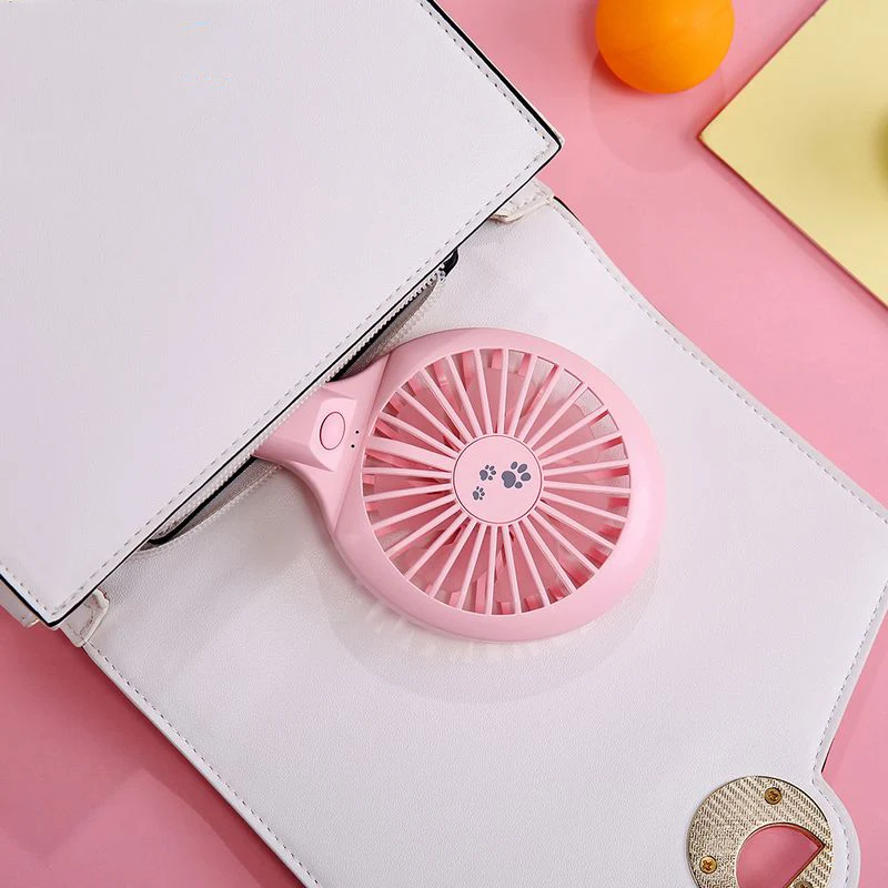 

Portable Handheld Rechargeable Mini USB Fan Stand Fans