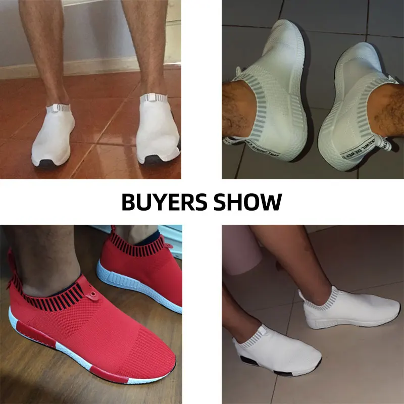 

Men Shoes Sneakers Men Breathable Air Mesh Sneakers Slip on Summer Non-leather Casual Lightweight Sock Shoes Men Sneakers