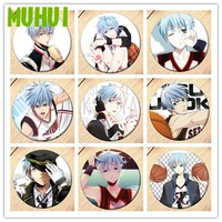 free shipping anime kurokos basketball brooch girls cosplay badges for clothes backpack decoration pin jewelry b032